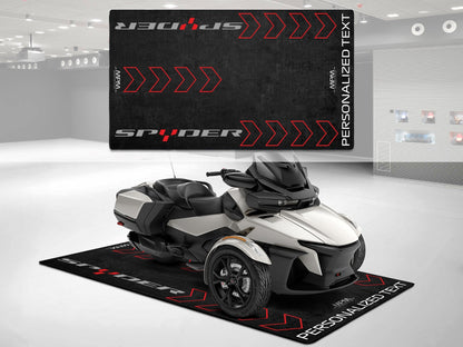 Designed Pit Mat for Can-Am Spyder Motorcycle - MM7213 - Howling Moto