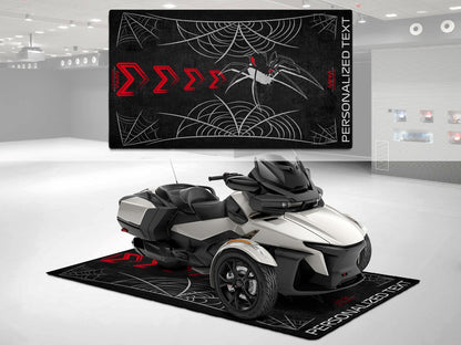 Motorcycle Mat for Can-Am Spyder Motorcycle - U401 - Howling Moto
