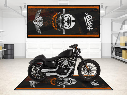 MPM Motorcycle Mat Design for Chopper, Cruiser, Touring, Sport Motorcycle "Move The Soul" - MM7501 - Howling Moto