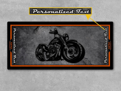 Motorcycle Mat Design for Chopper Motorcycle  - MM7208 - Howling Moto