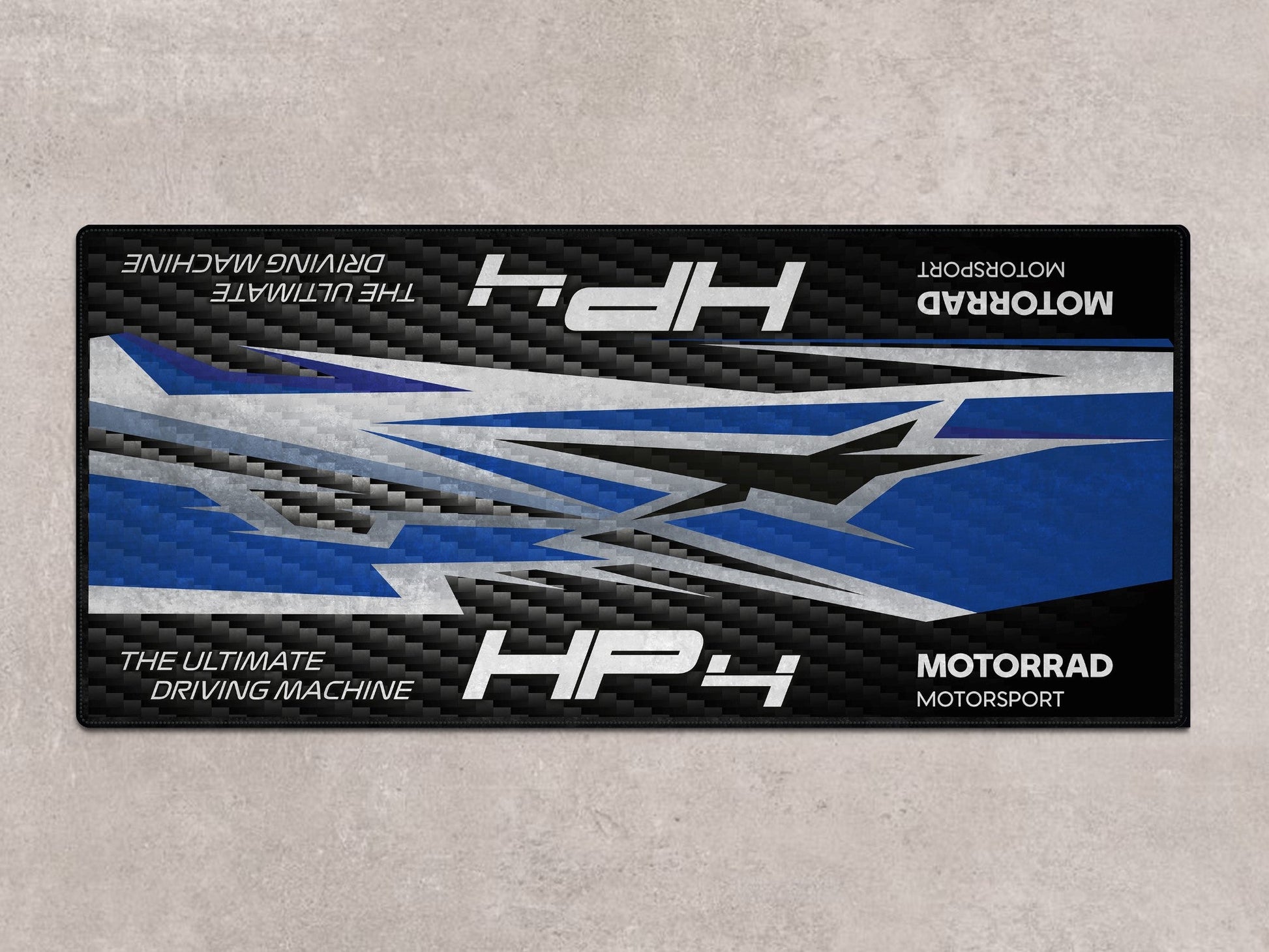 Designed Pit Mat for BMW 1000RR HP4 Motorcycle - MM7254 - Howling Moto