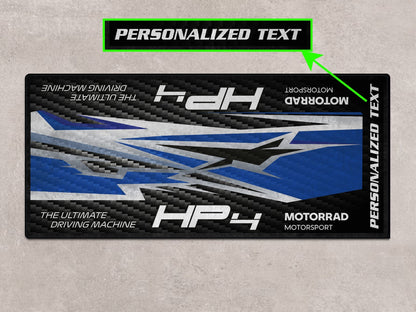 Designed Pit Mat for BMW 1000RR HP4 Motorcycle - MM7254 - Howling Moto