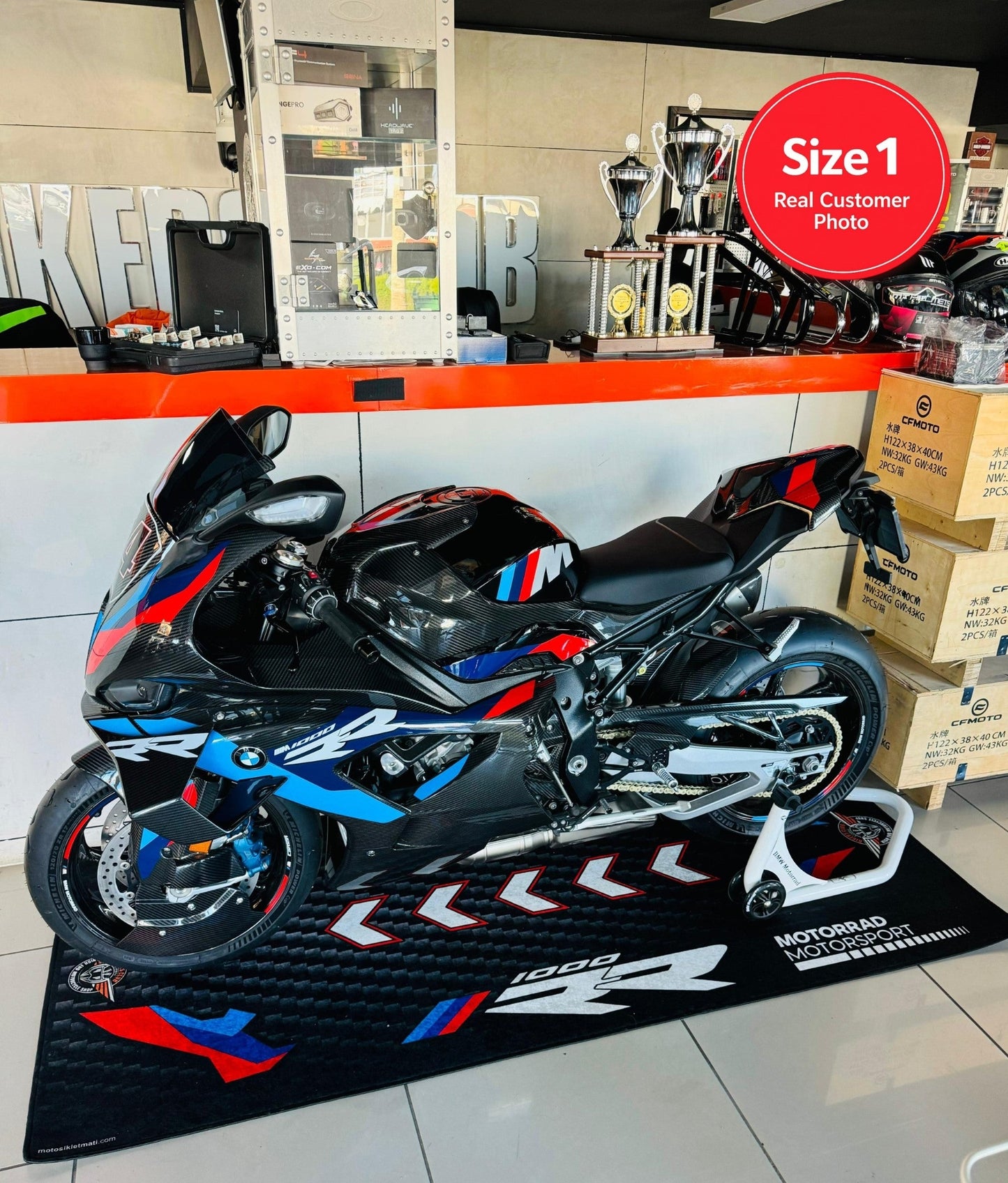 MPM Motorcycle Mat for BMW M1000RR - MM7161 - Howling Moto