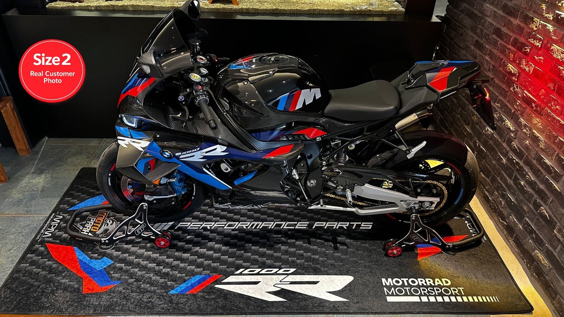 MPM Motorcycle Mat for BMW M1000RR - MM7161 - Howling Moto
