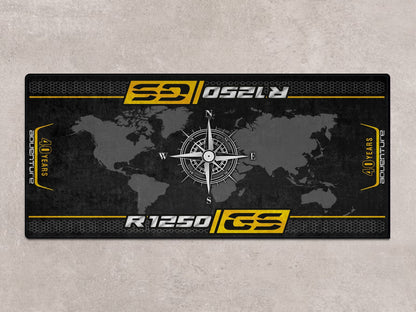 Motorcycle Mat for R1250GS 40th Years Anniversary Adventure Motorcycle - MM7248 - Howling Moto
