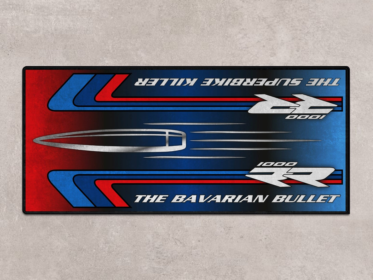 Designed Pit Mat for BMW S1000RR "The Bavarian Bullet" Motorcycle - MM7244 - Howling Moto