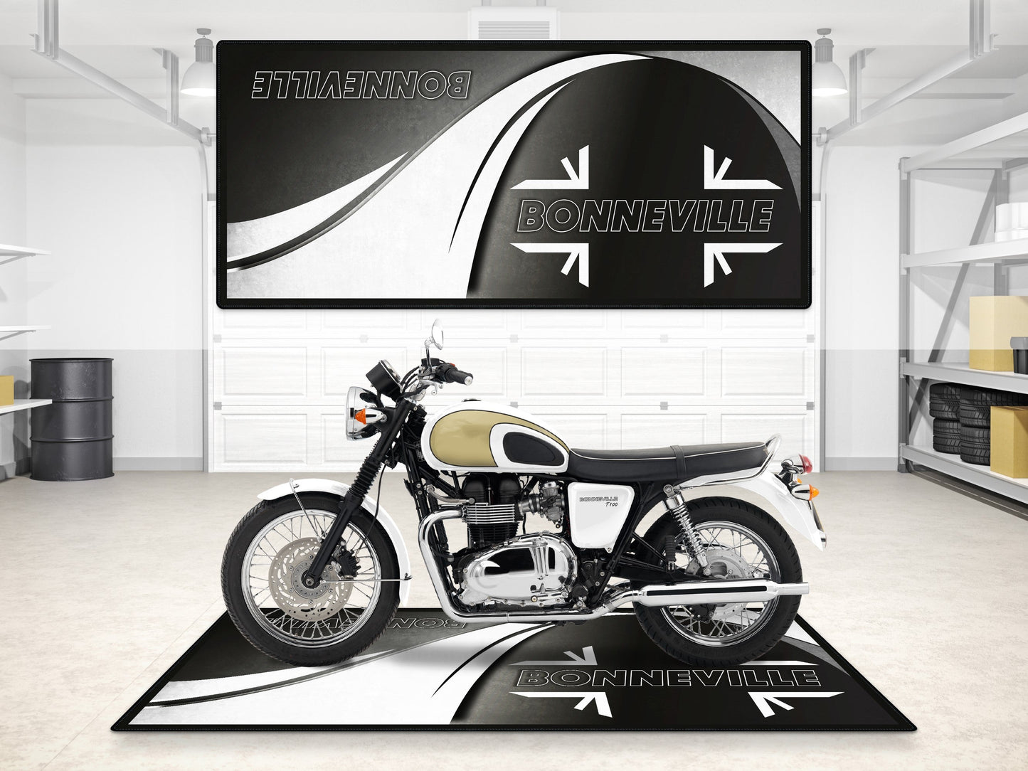 MPM Motorcycle Mat for Bonneville - MM7198 - Howling Moto