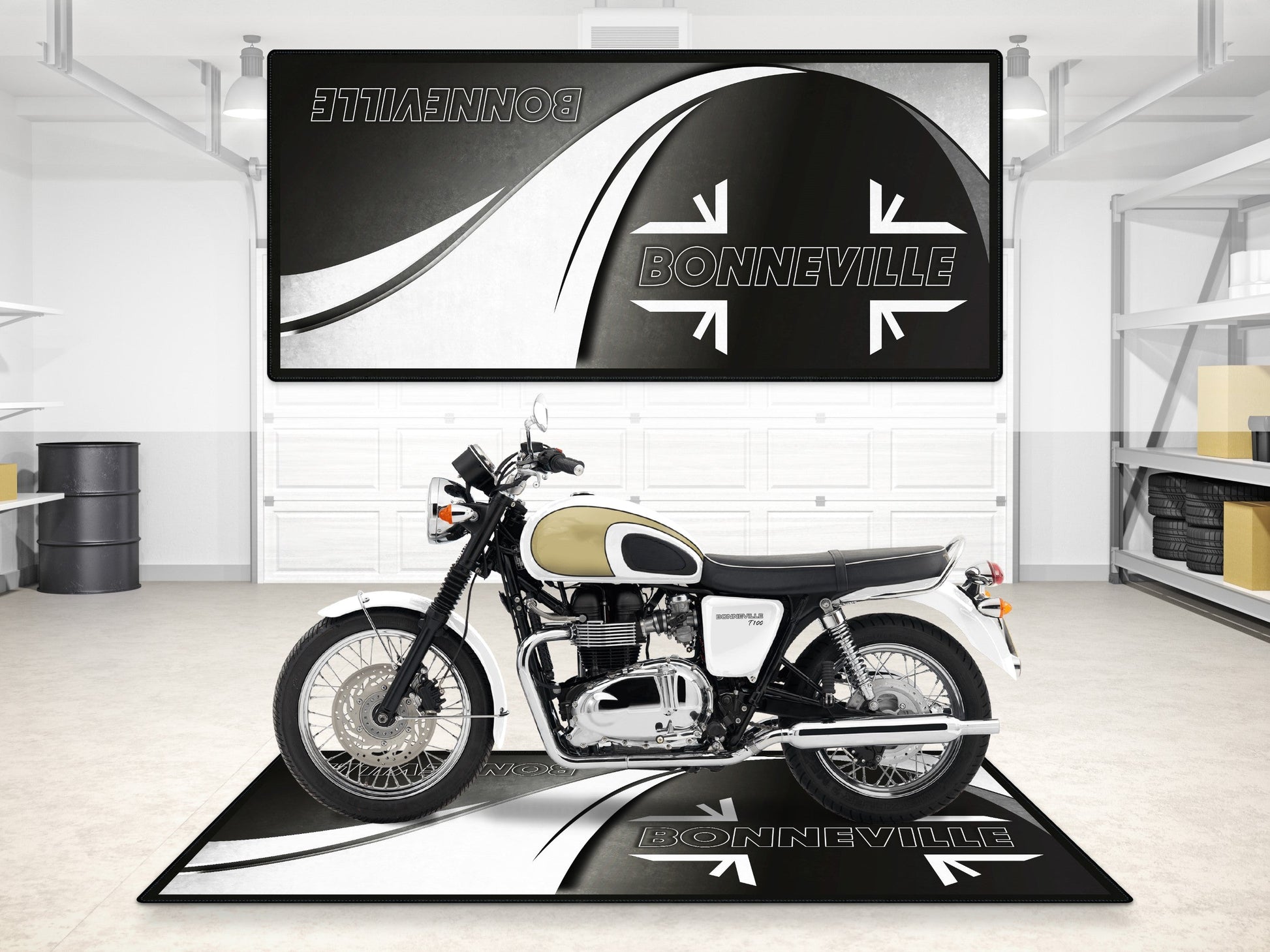 MPM Motorcycle Mat for Bonneville - MM7198 - Howling Moto