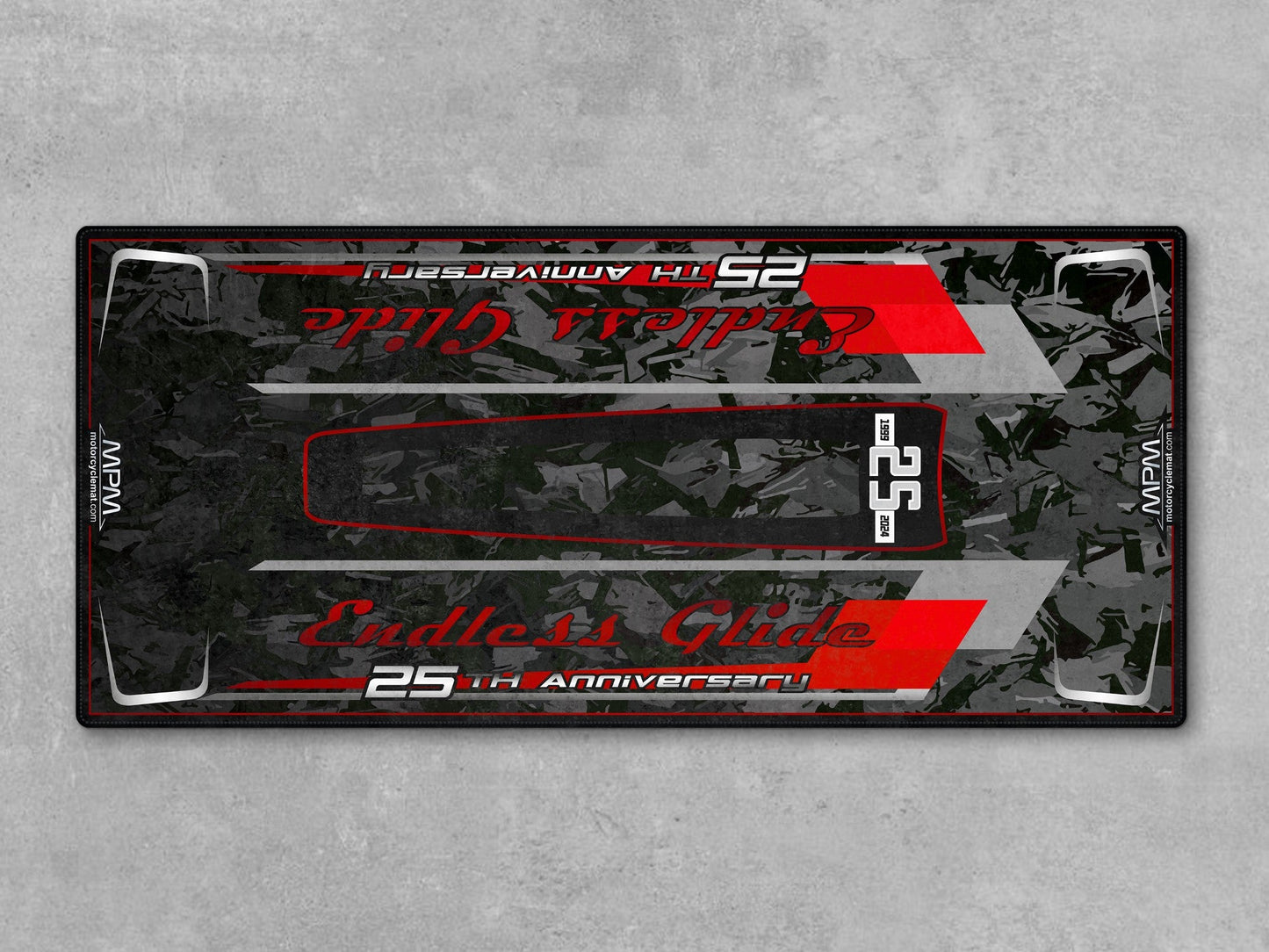 MPM Motorcycle Mat for Cruiser Motorcycle 25th Anniversary - U1201 - Howling Moto