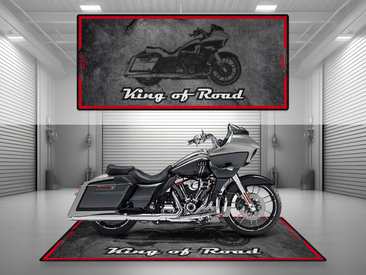 MPM Motorcycle Mat for Cruiser Motorcycle "King of Road" - MM7268 - Howling Moto