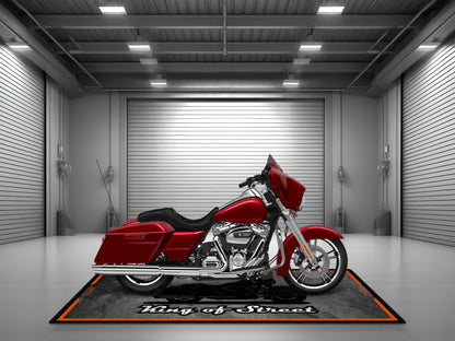 Motorcycle Mat Asphalt Design for Cruiser Motorcycle "King of Street" - MM7264 - Howling Moto
