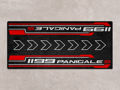 Designed Pit Mat for Ducati 1199 Panigale S Motorcycle - MM7183 - Howling Moto