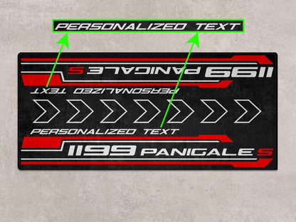 Designed Pit Mat for Ducati 1199 Panigale S Motorcycle - MM7183 - Howling Moto