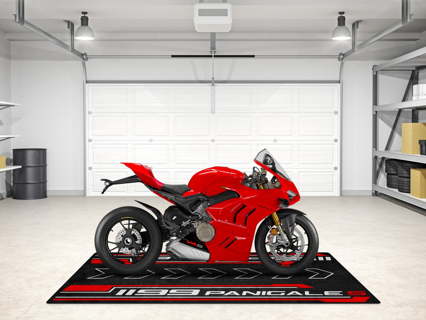 Designed Pit Mat for Ducati 1199 Panigale S Motorcycle - MM7183 - Howling Moto