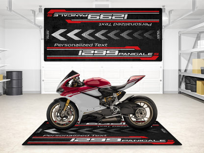 Designed Pit Mat for Ducati 1299 Panigale S Motorcycle - MM7185 - Howling Moto