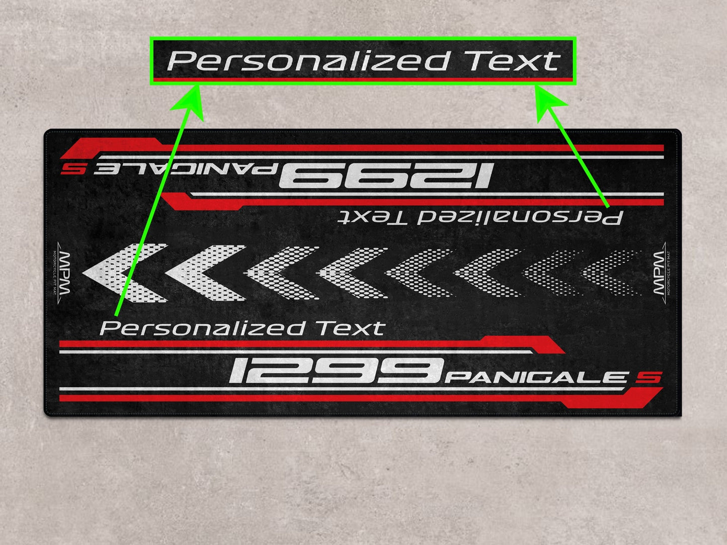 Designed Pit Mat for Ducati 1299 Panigale S Motorcycle - MM7185 - Howling Moto