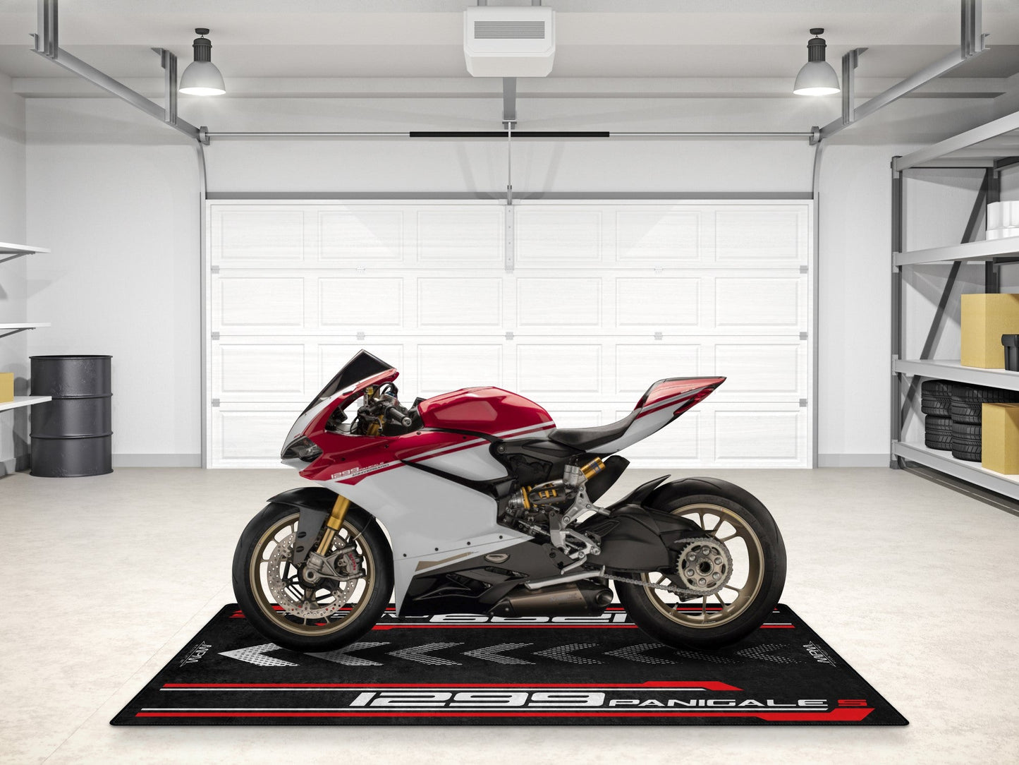 Designed Pit Mat for Ducati 1299 Panigale S Motorcycle - MM7185 - Howling Moto