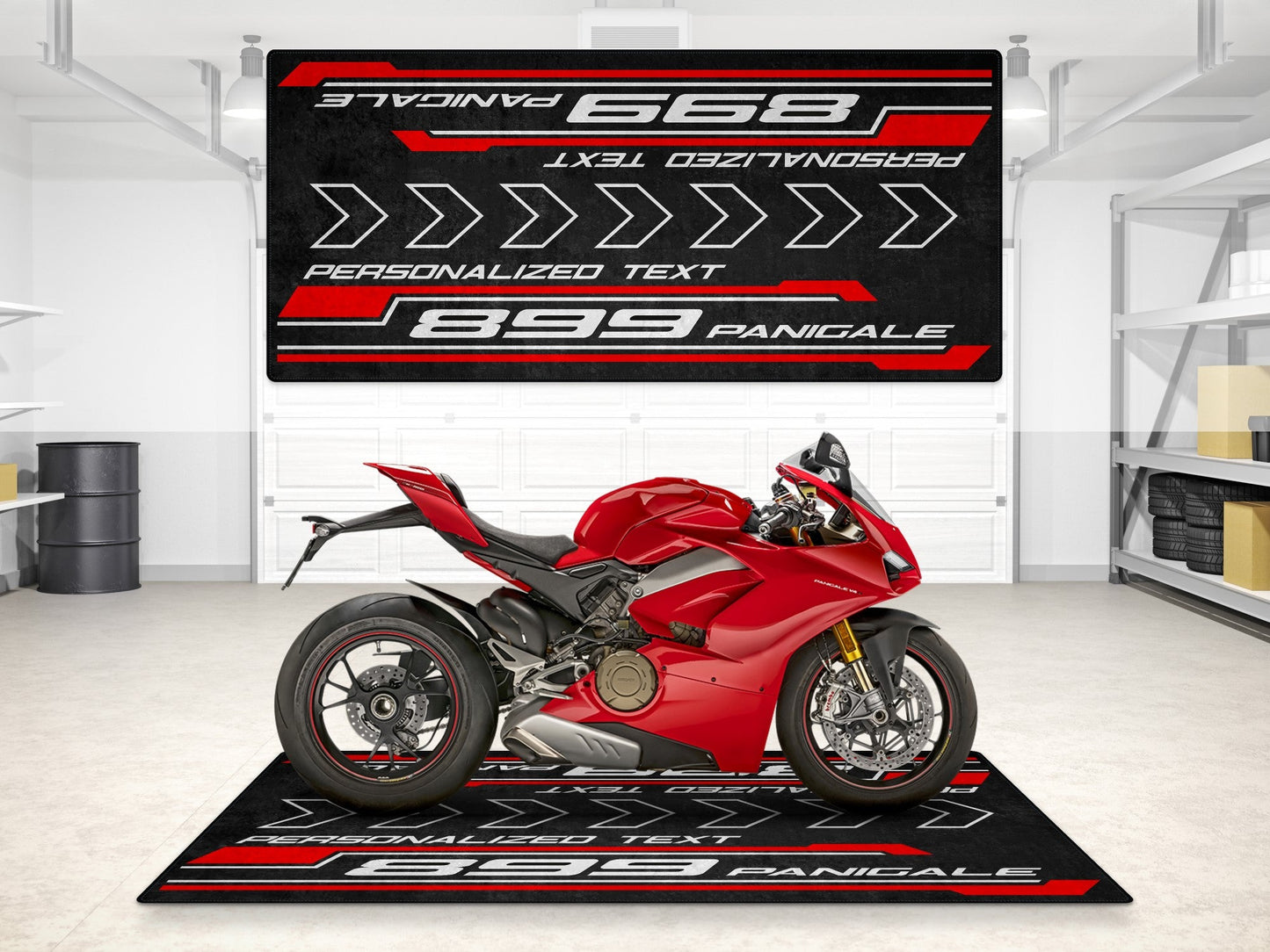 Designed Pit Mat for Ducati 899 Panigale Motorcycle - MM7171 - Howling Moto