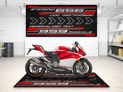 Designed Pit Mat for Ducati 959 Panigale Motorcycle - MM7172 - Howling Moto