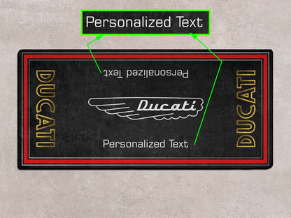 Designed Pit Mat for Ducati Classic Logo Motorcycle - MM7224 - Howling Moto