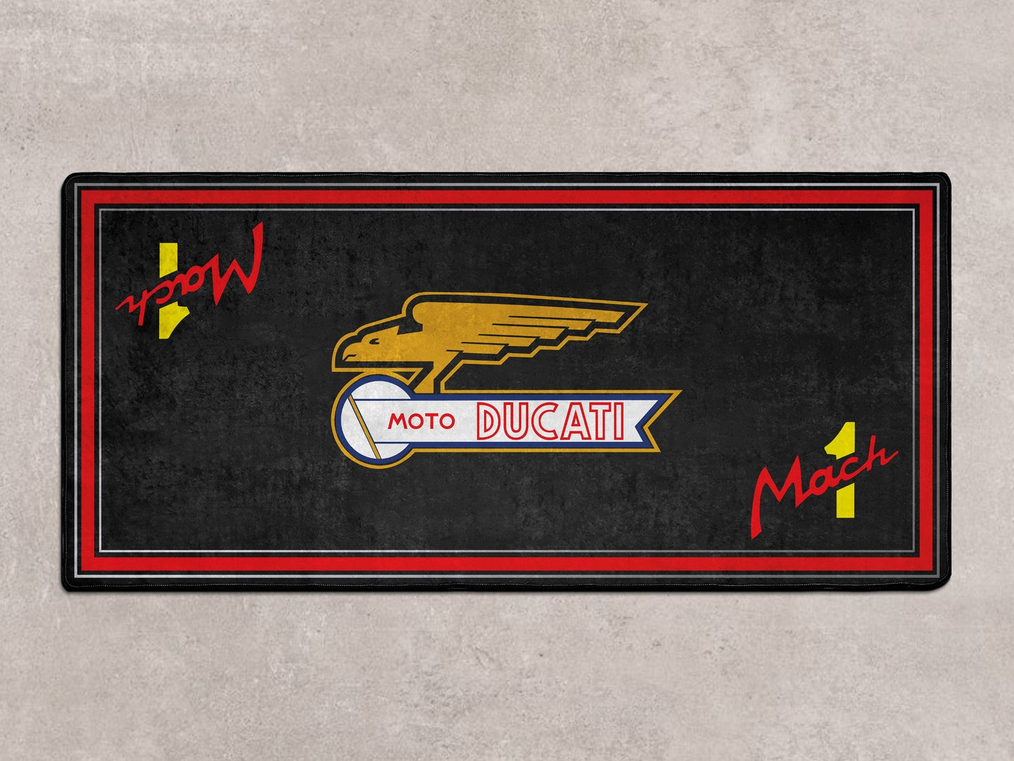Designed Pit Mat for Ducati Classic Moto Mach 1 Motorcycle - MM7225 - Howling Moto