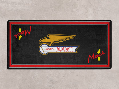 Designed Pit Mat for Ducati Classic Moto Mach 1 Motorcycle - MM7225 - Howling Moto