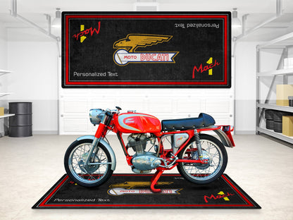 Designed Pit Mat for Ducati Classic Moto Mach 1 Motorcycle - MM7225 - Howling Moto