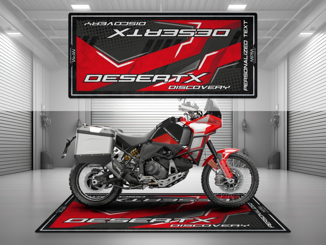 Motorcycle Mat for Ducati DesertX Discovery Motorcycle - MM4103 - Howling Moto