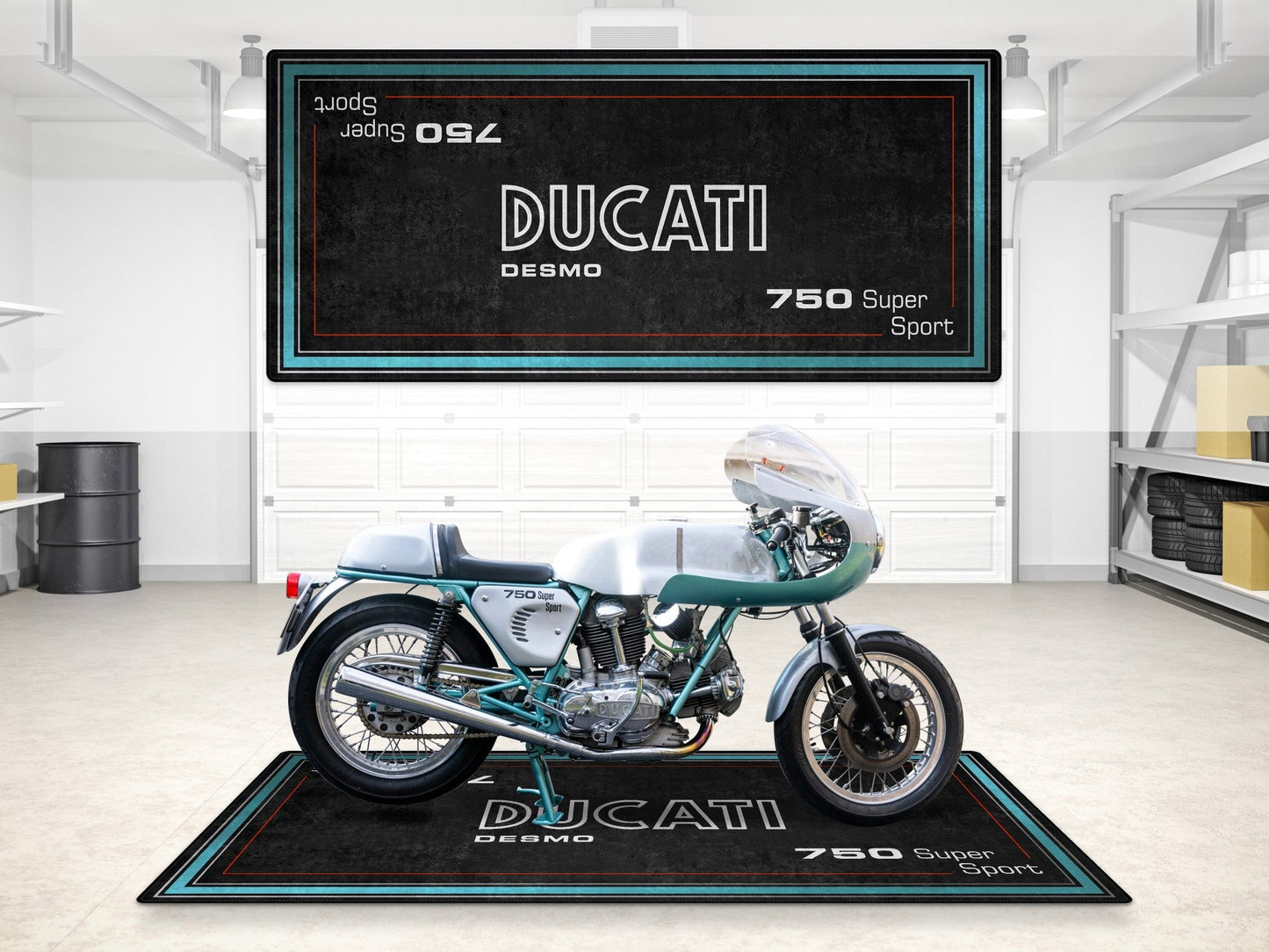 MPM Motorcycle Mat for Ducati Desmo 750 Super Sport - MM7222 - Howling Moto