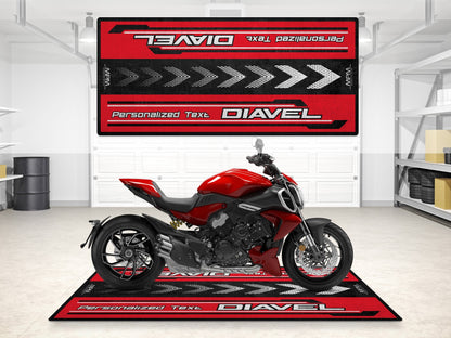 Designed Pit Mat for Ducati DIAVEL Motorcycle - MM7169 - Howling Moto