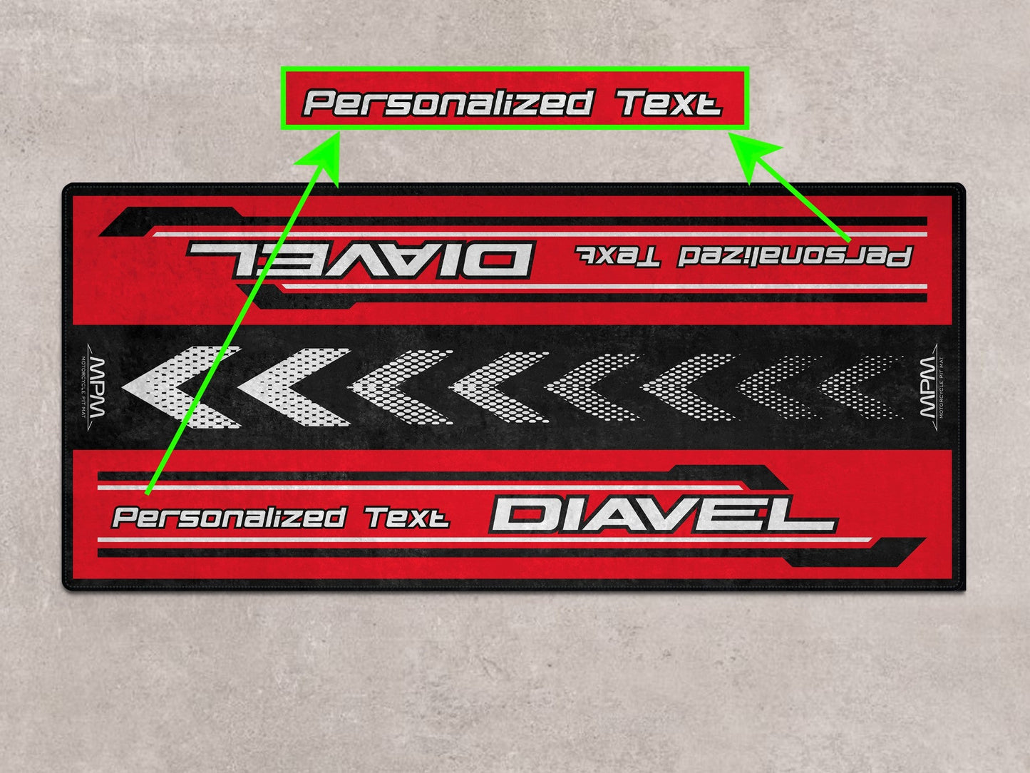 Designed Pit Mat for Ducati DIAVEL Motorcycle - MM7169 - Howling Moto