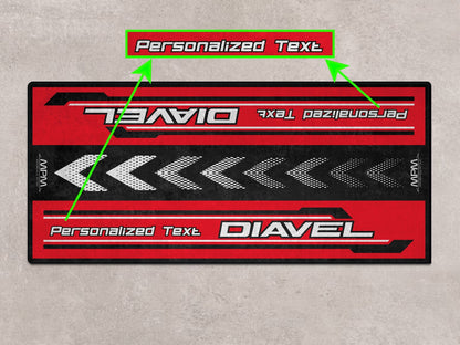 Designed Pit Mat for Ducati DIAVEL Motorcycle - MM7169 - Howling Moto