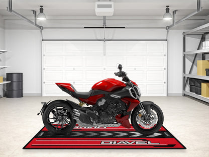 Designed Pit Mat for Ducati DIAVEL Motorcycle - MM7169 - Howling Moto