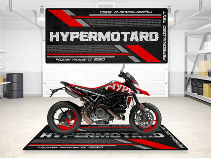 Designed Pit Mat for Ducati Hypermotard 950 RVE Motorcycle - MM7179 - Howling Moto