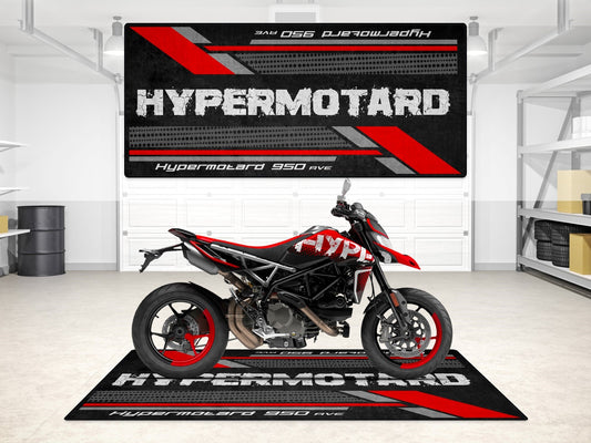 MPM Motorcycle Mat for Ducati Hypermotard 950 RVE - MM7179 - Howling Moto