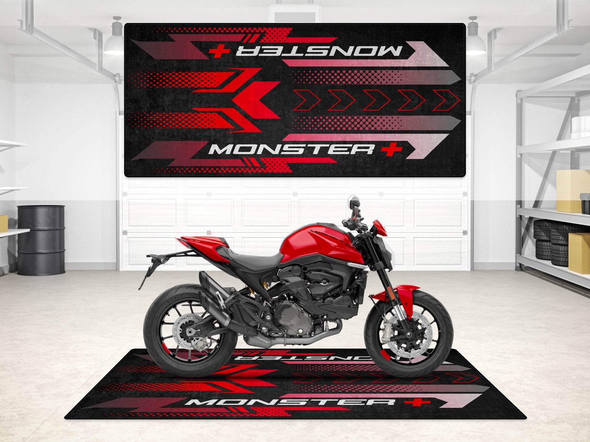 MPM Motorcycle Mat for Ducati Monster + Plus - MM7195 - Howling Moto