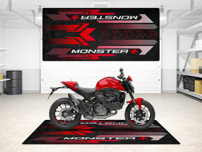 MPM Motorcycle Mat for Ducati Monster + Plus - MM7195 - Howling Moto