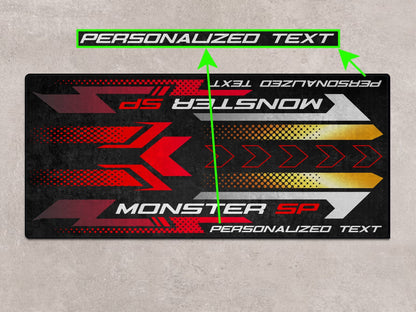Designed Pit Mat for Ducati Monster SP Motorcycle - MM7196 - Howling Moto
