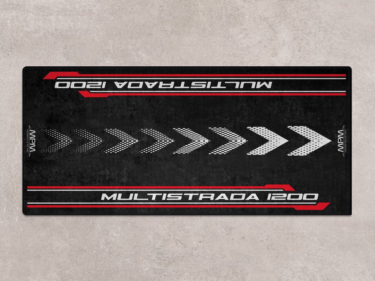 Designed Pit Mat for Ducati Multistrada 1200 Motorcycle - MM7180 - Howling Moto