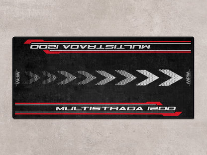 Designed Pit Mat for Ducati Multistrada 1200 Motorcycle - MM7180 - Howling Moto