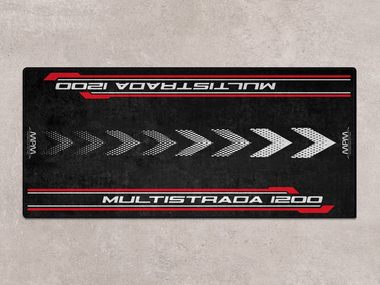 Designed Pit Mat for Ducati Multistrada 1200 Motorcycle - MM7180 - Howling Moto