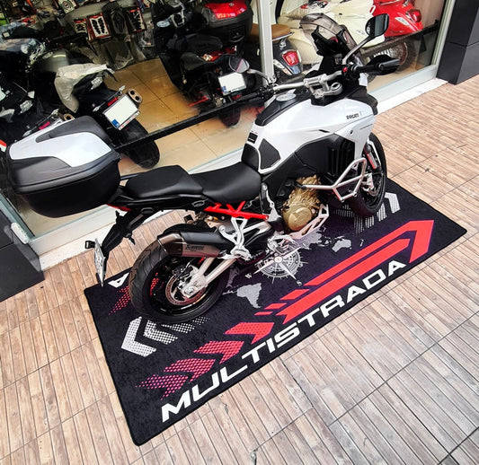 Designed Pit Mat for Ducati Multistrada Motorcycle - MM7177 - Howling Moto
