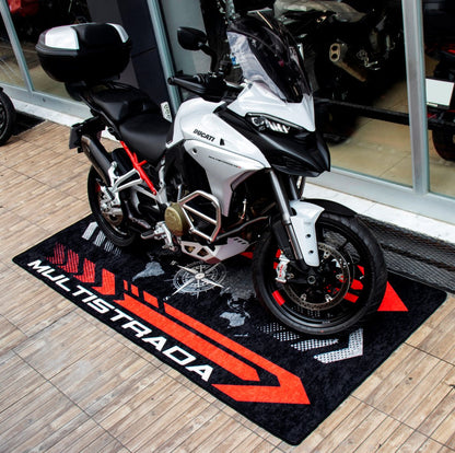 Designed Pit Mat for Ducati Multistrada Motorcycle - MM7177 - Howling Moto