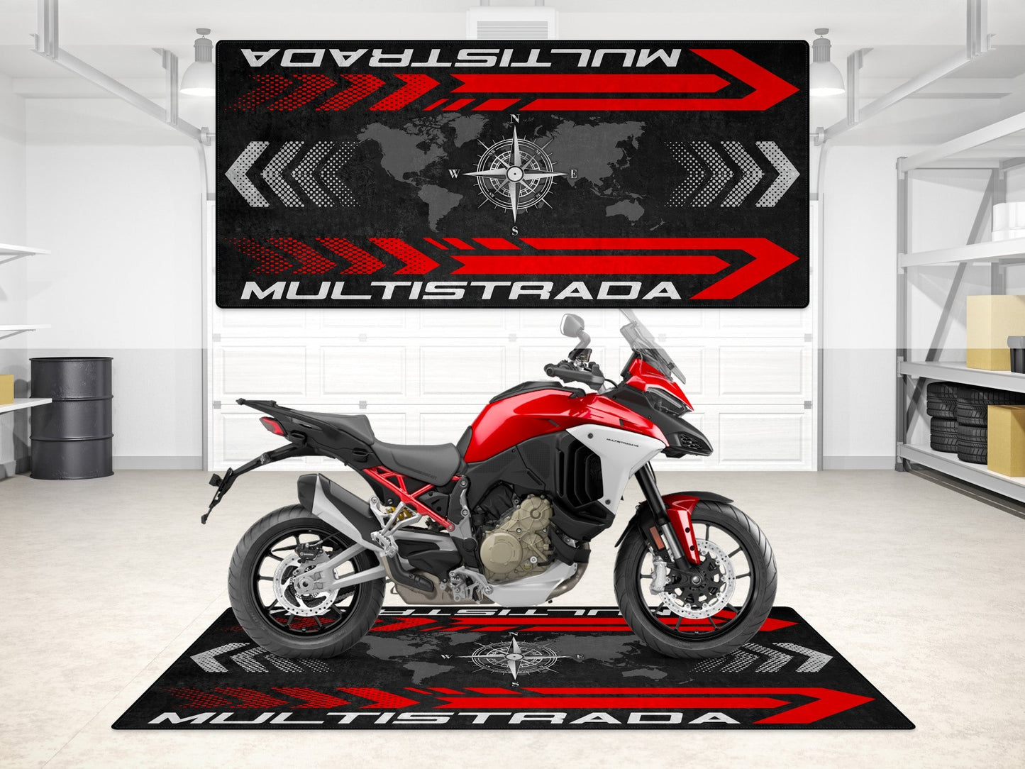 MPM Motorcycle Mat for Ducati Multistrada - MM7177 - Howling Moto