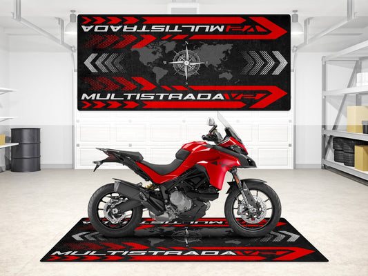 MPM Motorcycle Mat for Ducati Multistrada V2 - MM7162 - Howling Moto