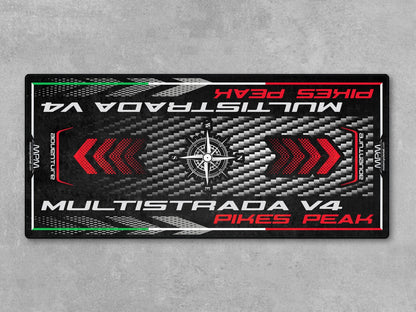 Motorcycle Mat for Ducati Multistrada Pikes Peak Motorcycle - MM4113 - Howling Moto
