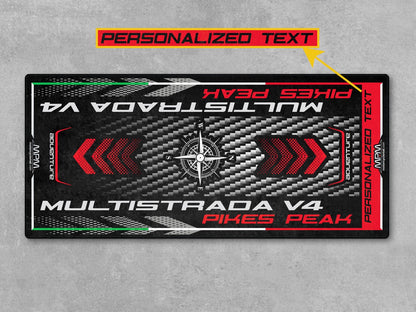 Motorcycle Mat for Ducati Multistrada Pikes Peak Motorcycle - MM4113 - Howling Moto