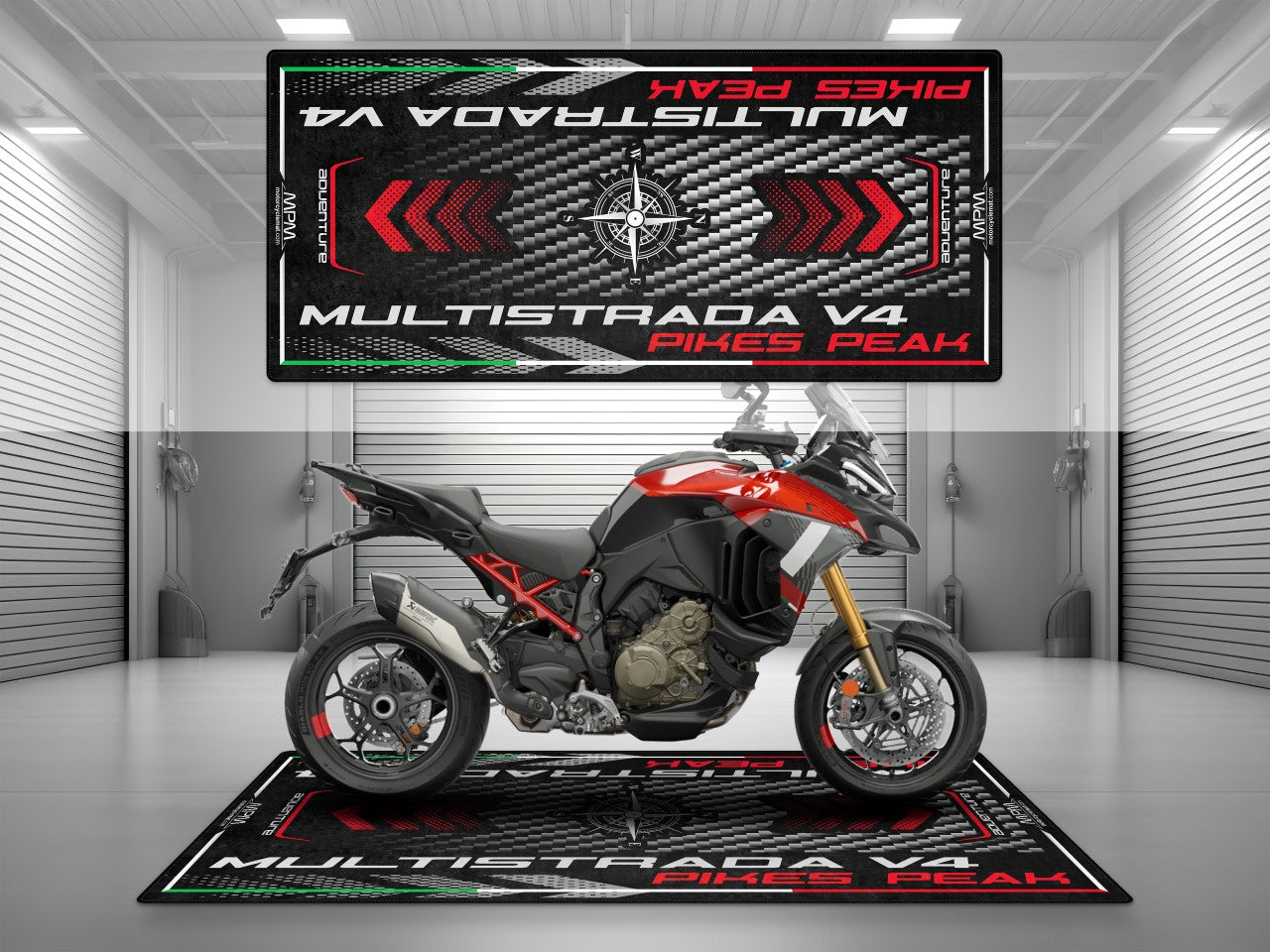 MPM Motorcycle Mat for Ducati Multistrada V4 Pikes Peak - MM4113 - Howling Moto