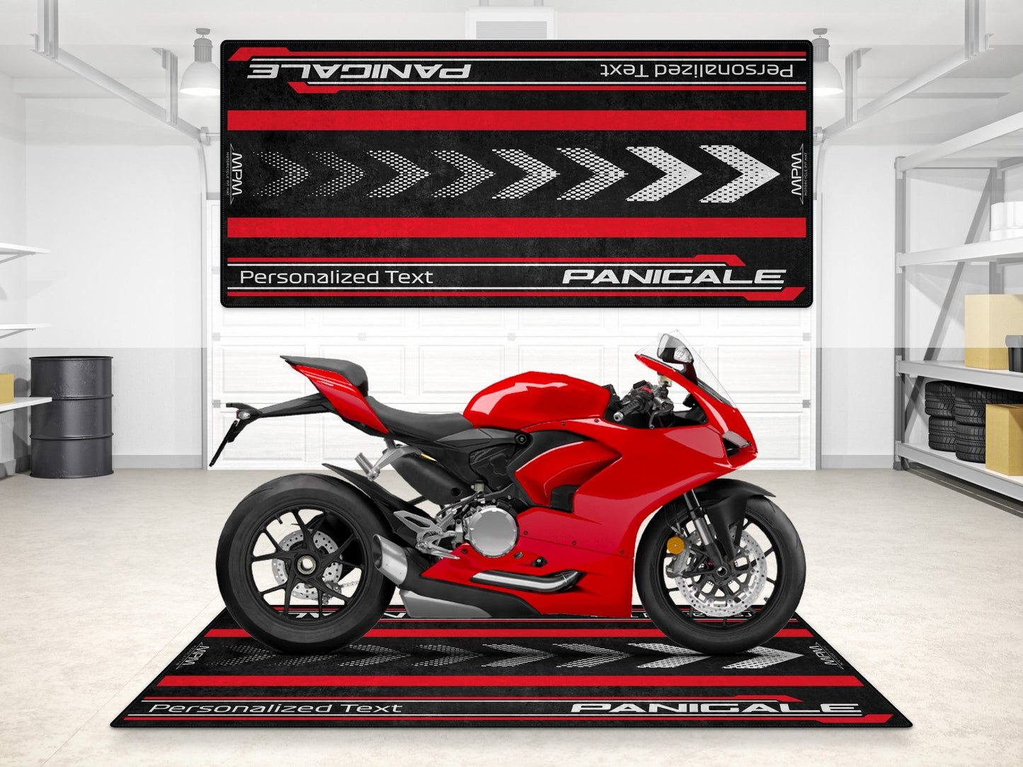 Designed Pit Mat for Ducati Panigale Motorcycle - MM7181 - Howling Moto
