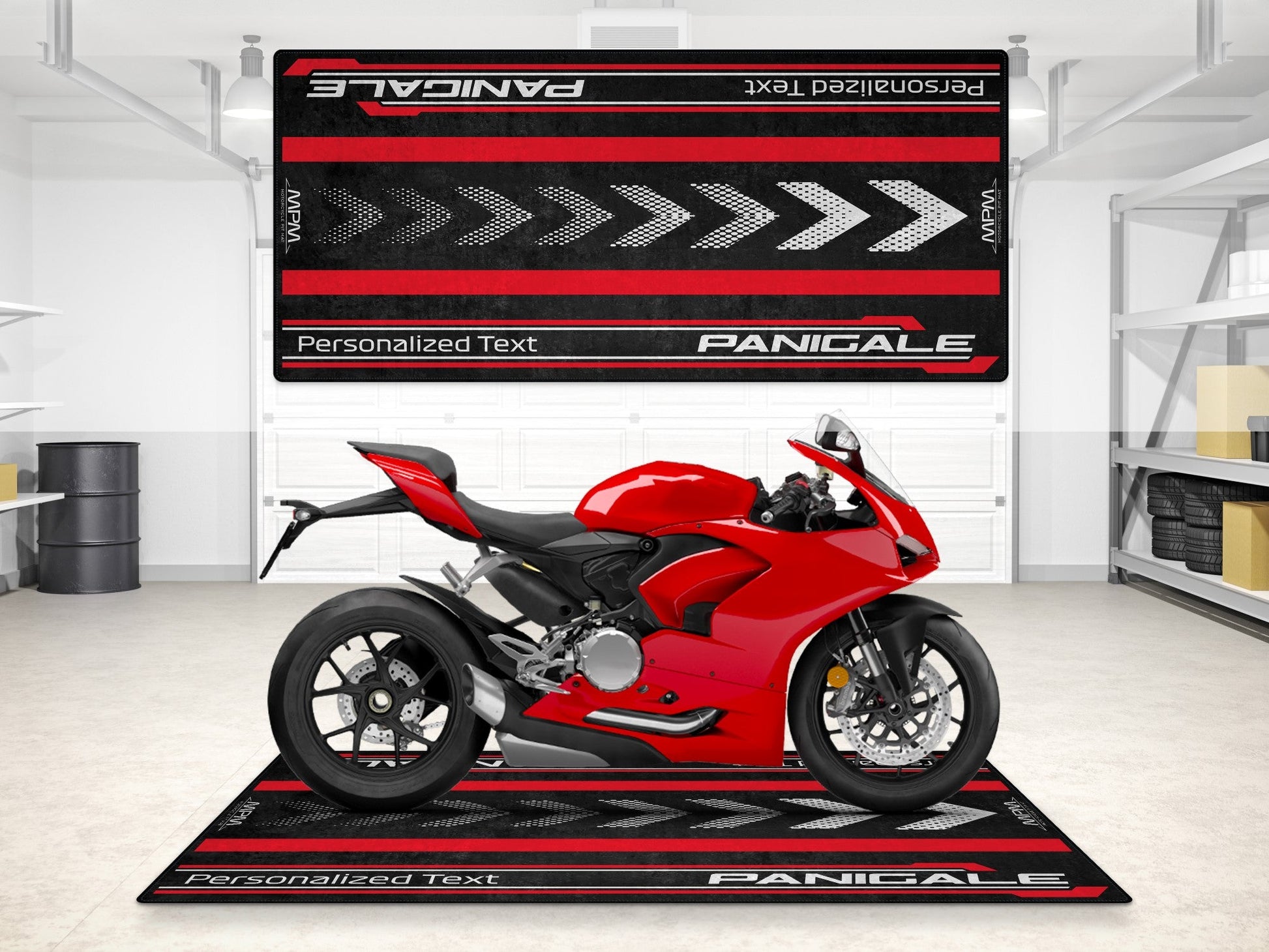 Designed Pit Mat for Ducati Panigale Motorcycle - MM7181 - Howling Moto